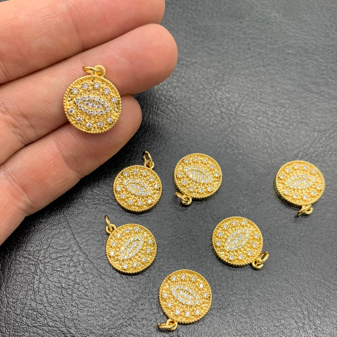 MC56 - MEDALLA OJO TURCO CON CIRCONES