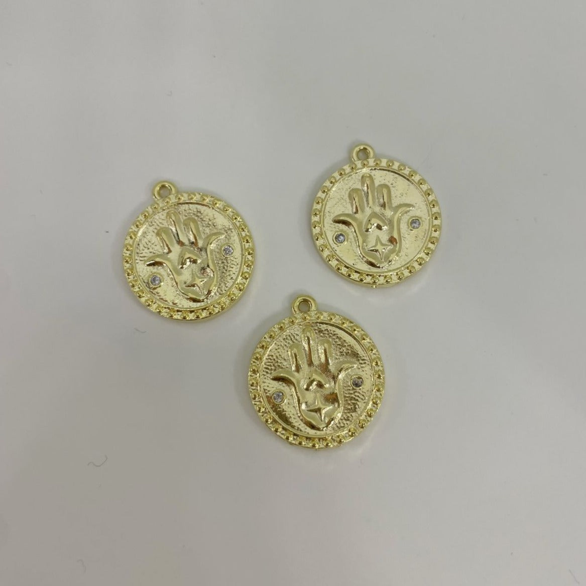 M104D - MEDALLA MANO DE FATIMA CON CIRCONES