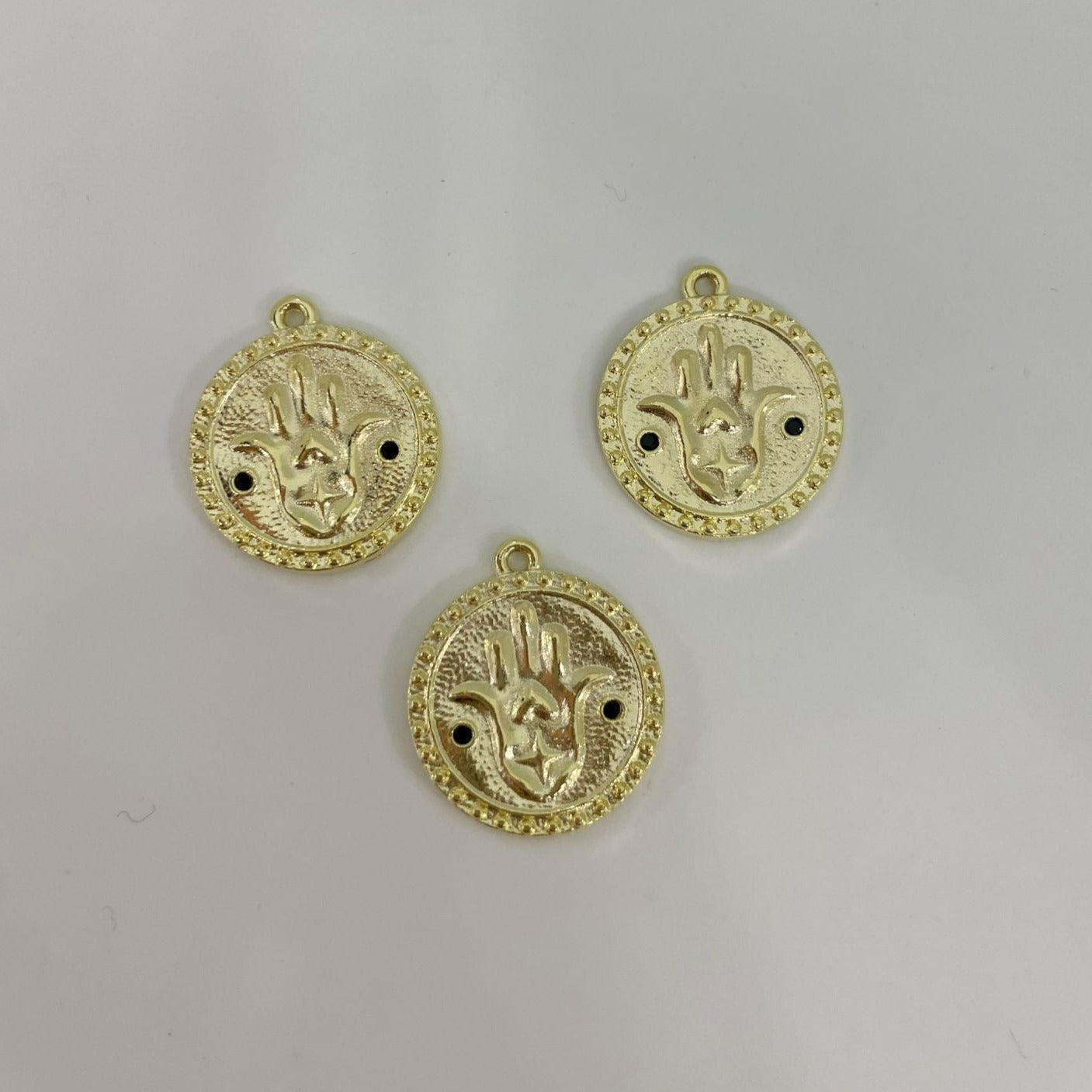 M104D - MEDALLA MANO DE FATIMA CON CIRCONES