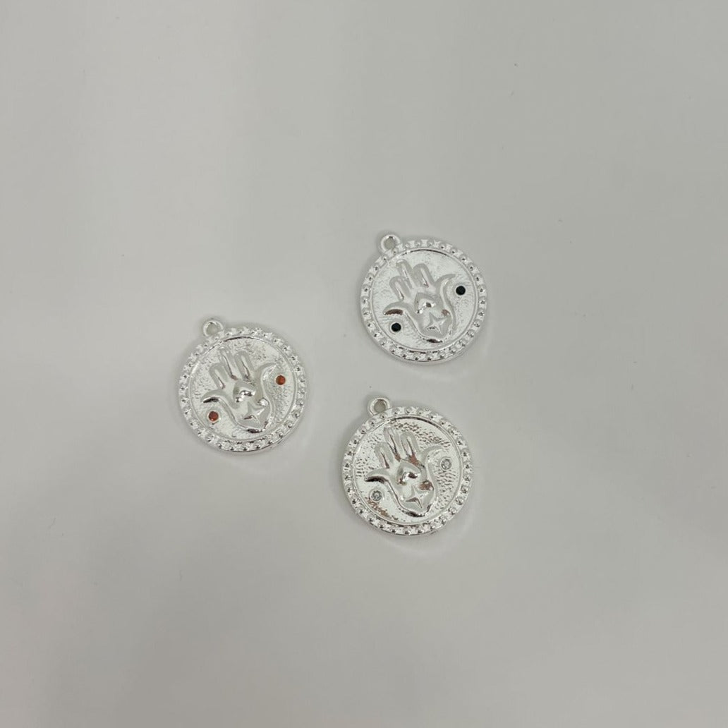 M104D - MEDALLA MANO DE FATIMA CON CIRCONES