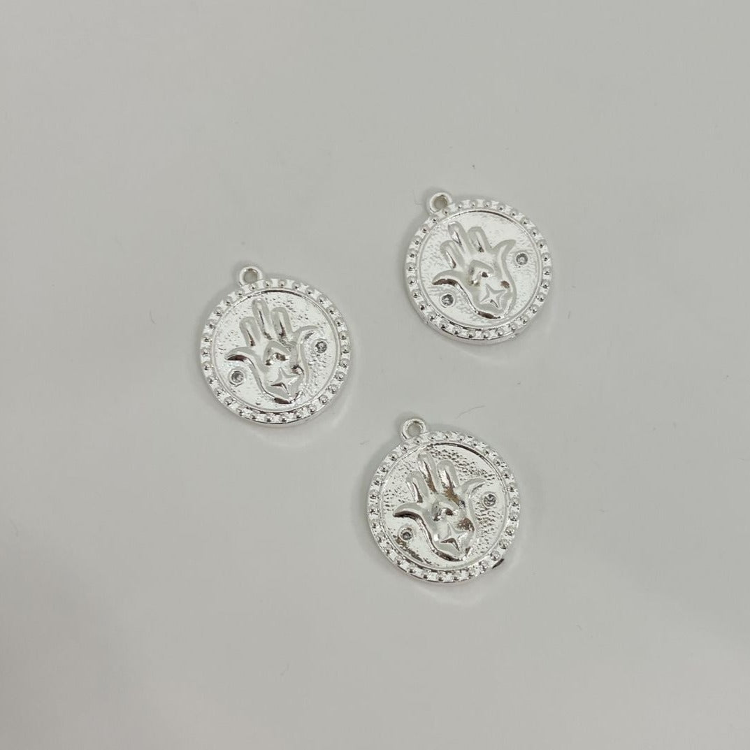 M104P - MEDALLA MANO DE FATIMA CON CIRCONES