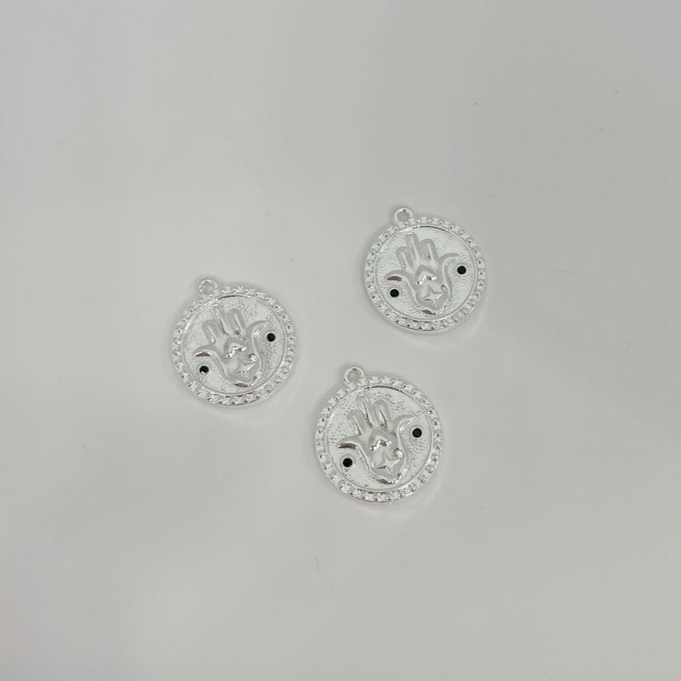 M104P - MEDALLA MANO DE FATIMA CON CIRCONES