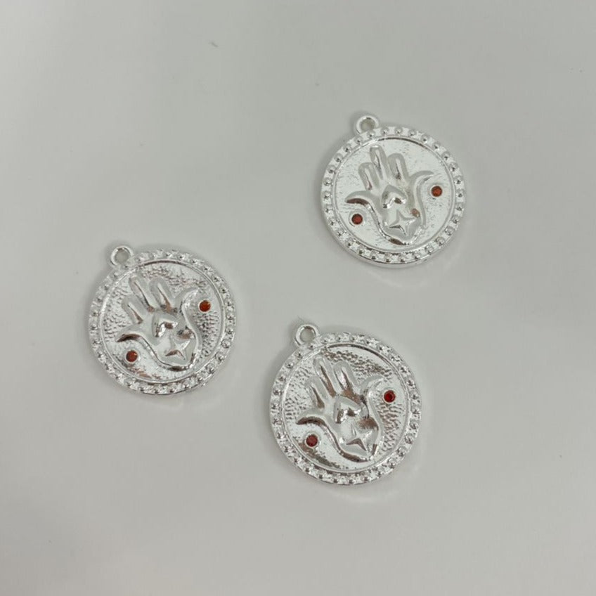 M104D - MEDALLA MANO DE FATIMA CON CIRCONES