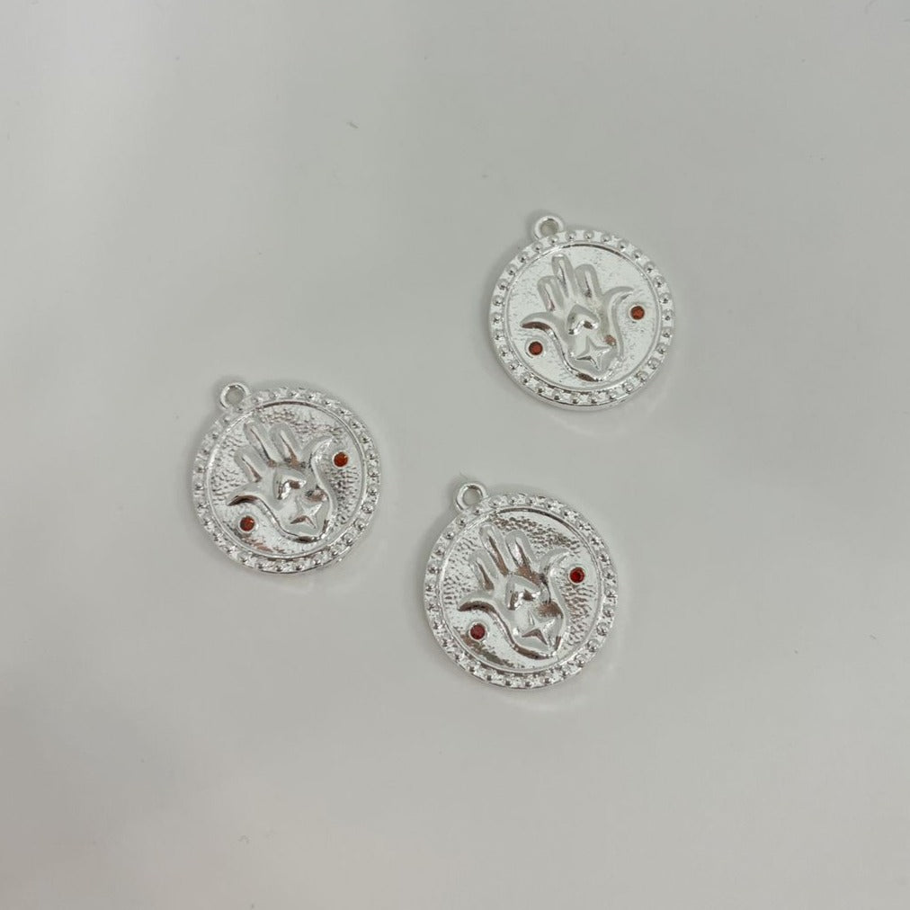 M104P - MEDALLA MANO DE FATIMA CON CIRCONES