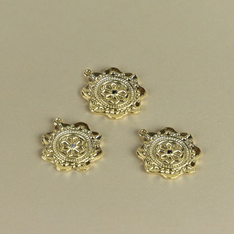 M131P - MEDALLA FLOR CON CIRCON