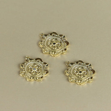 M131P - MEDALLA FLOR CON CIRCON