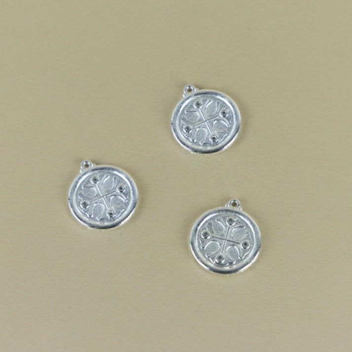 M136P - MAXI CROSS MEDAL WITH ZIRCONS