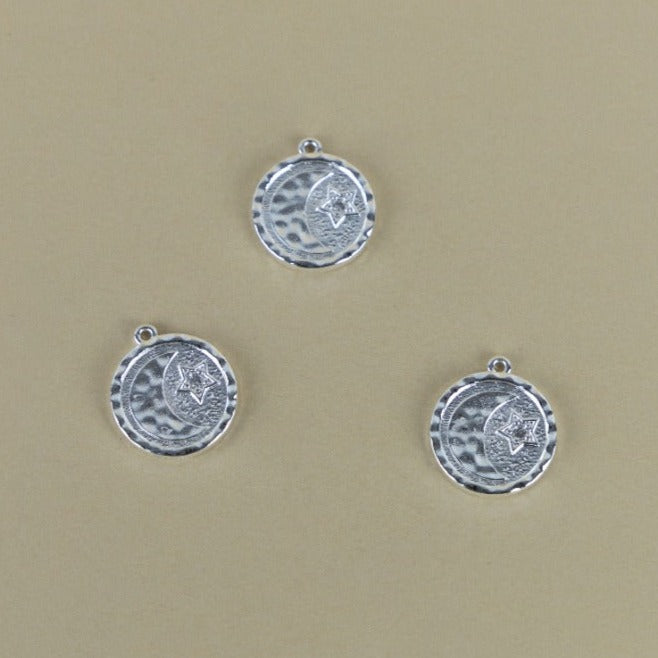 M161P - MEDALLA LUNA Y ESTRELLA CON CIRCON