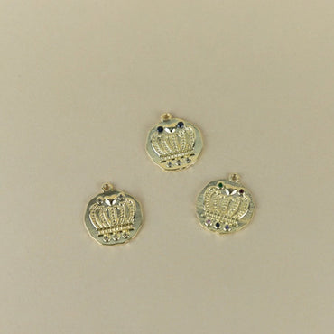 M48P - MAXI CROWN MEDAL WITH ZIRCONS