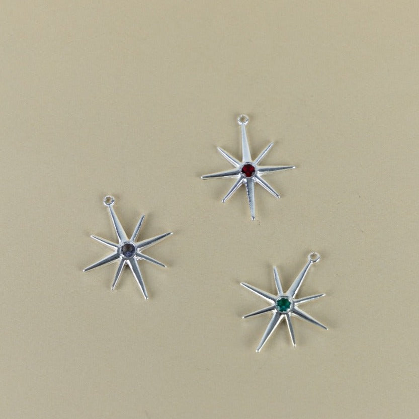 M53P - MAXI STAR MEDAL WITH COLORFUL ZIRCONS