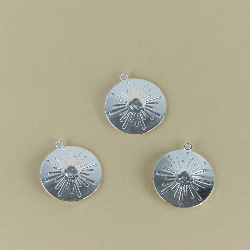 M55P - MAXI MEDAL WITH ZIRCON