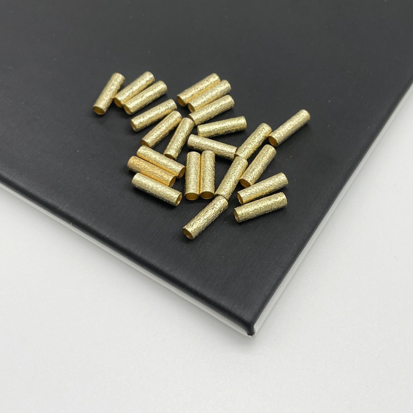 MOSTACILLA TUBO LIJADA 10 x 3 MM DORADAS